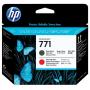 HP 771 Mte BK/Chromatic Red Printhead