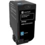 Lexmark 3K Cyan Return Program Toner Cartridge (