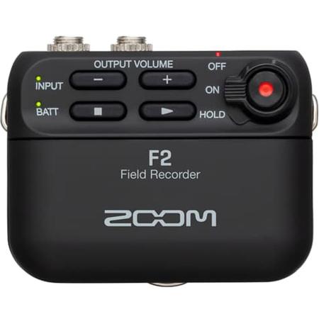 Zoom F-2 Field Recorder And Lavalier Mic