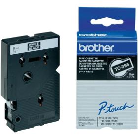 Brother TC-Tape Hvid/Sort 9 mm