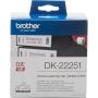 Brother Doorlopend Tape 62mm ZW-Red/White