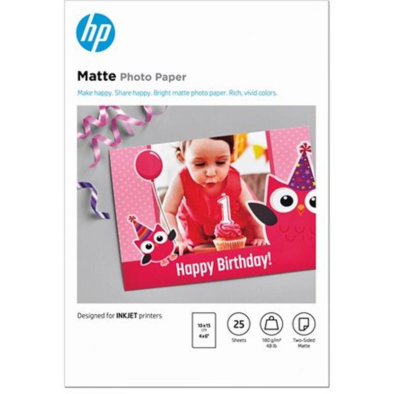 HP Matte FSC Photo Paper 4x6 25 Sheets