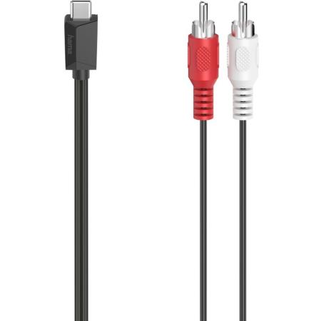 Hama Audiocable USB-C-Plug-Cinch-Plug Stereo 1.5m