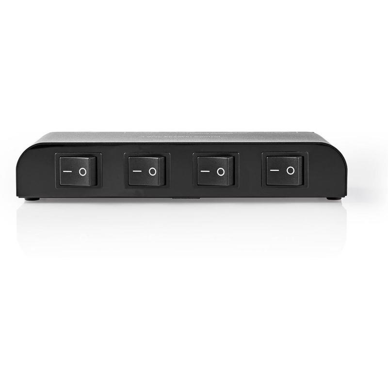 Nedis Luidsprekerschakelaar | 4 Ports | Klemaansluiting