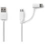 Nedis 2-IN-1 SYNC And Charge-Cable | USB-A Male - Micro-B