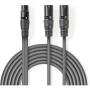 Nedis Balanced Audio Cable | 2X XLR 3-PINS Male | XLR