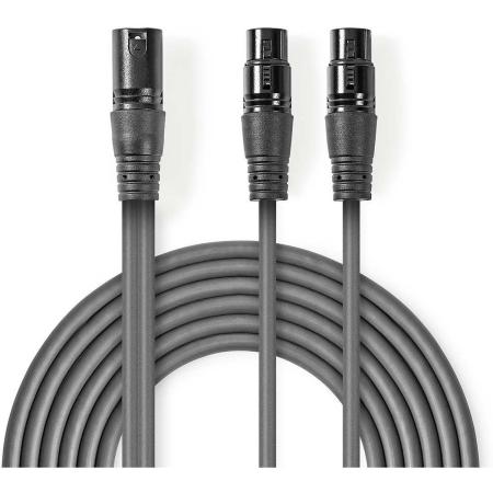 Nedis Balanced Audio Cable | XLR 3-PINS Male | 2X XLR