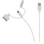 Valueline 3-in-1 kabel 1 meter wit