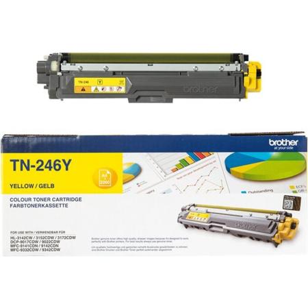 Brother TN246Y Toner Yellow 2200PAGES