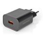 Nedis Charger 1X 3.0 A USB-A w/o Cable 18 W Back Port Black