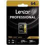 Lexar Professional SDXC 64GB BL 1800X UHS-II V60 Gold