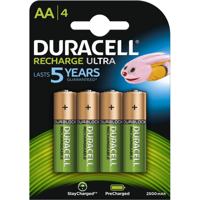 Duracell Duralock Precharged AA 2400mAh 4 Pak
