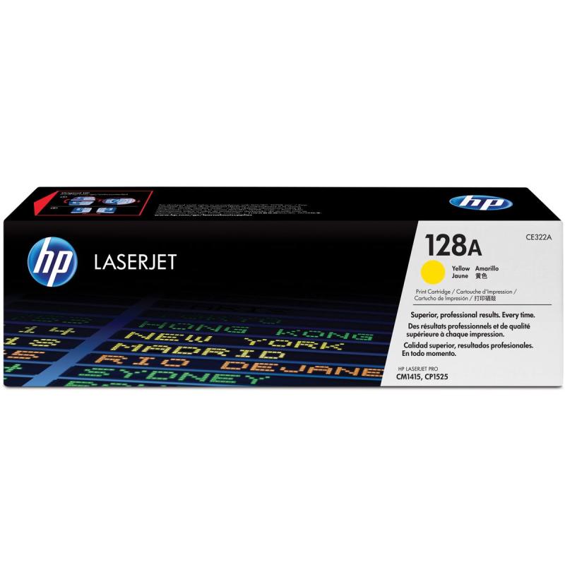 HP 128A LaserJet Cartridge Yellow SC CE322A