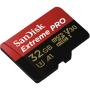 SanDisk MicroSDXC Extreme Pro 32GB V30 95MB/s + Adapt