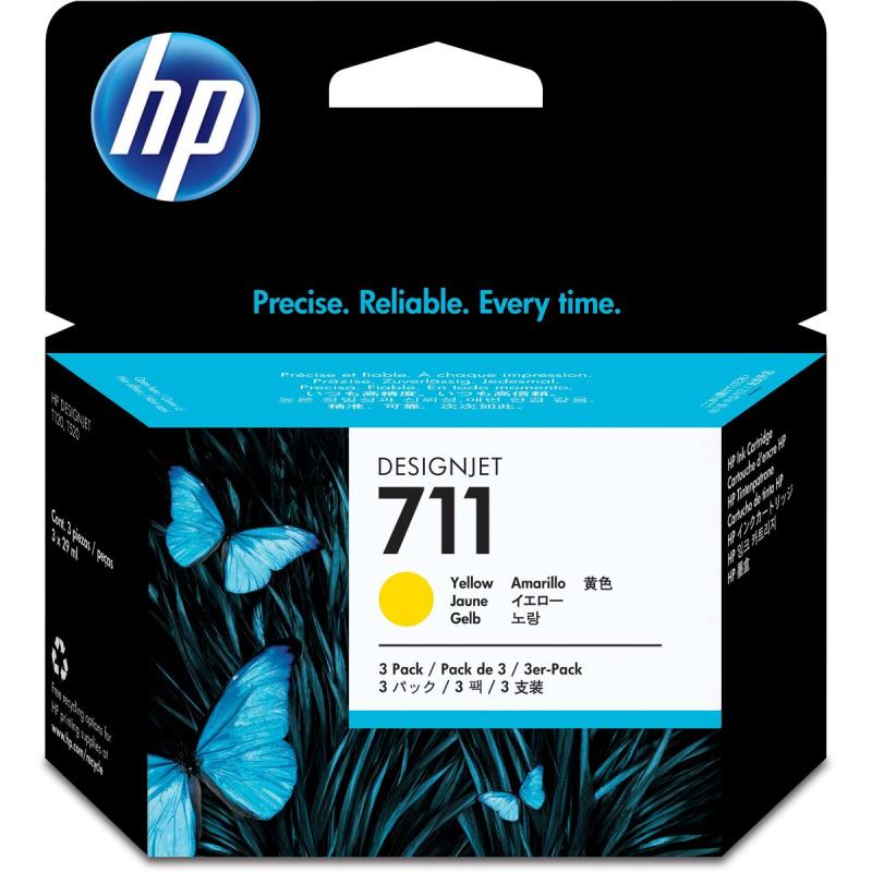 HP 711 Yellow SC 3-pack CZ136A