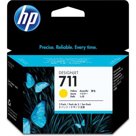 HP 711 Yellow SC 3-pack CZ136A