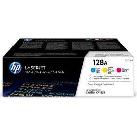 HP 128A Cyan Magenta And Yellow SC3 X3 Pack CF371AM
