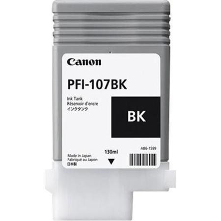 Canon PFI-107BK Ink Cartridge Black Standard Capacity 130ml