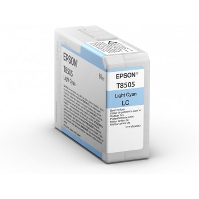 Epson T850500 Light Cyan UltraChrome HD Ink 80ml