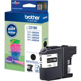 Brother LC-221 BK Ink 300 Pages