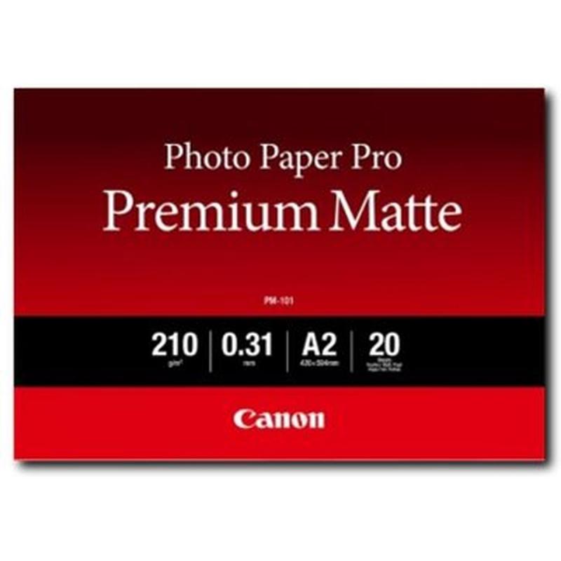 Canon PM-101 A2 Photo Paper Platinum Mat 20 Sheets 8657B017