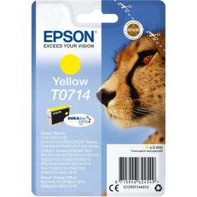 Epson T0714 Ink Cartridge Yellow Standard Capacity 5.5ml 1-p