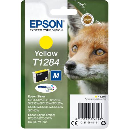 Epson T1284 Ink Cartridge Yellow Standard Capacity 3.5ml 1-p