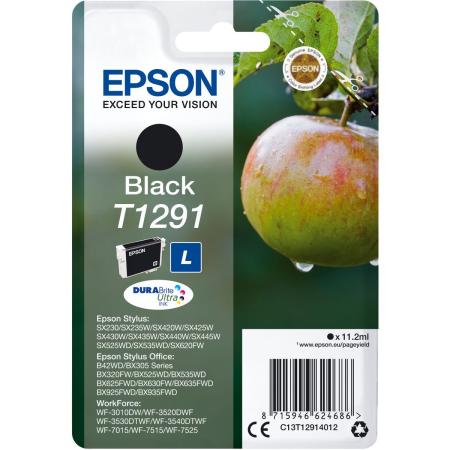 Epson T1291 Ink Cartridge Black High Capacity 11.2ml 1-pack