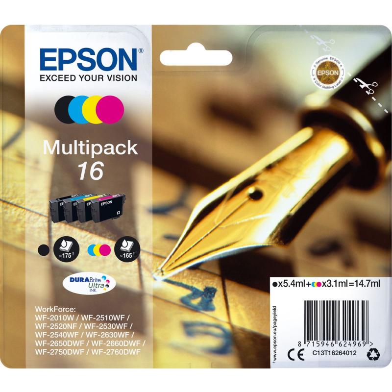 Epson 16 Multi 4pack BCYM SC Pen T16264012 EX Alarm