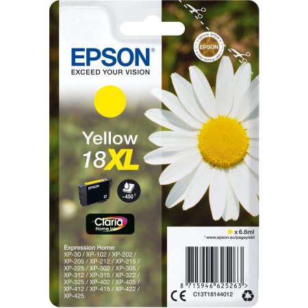 Epson 18XL Yellow HC 6.6ml EX Alarm T18144012