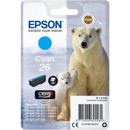 Epson 26 Cyan SC RF-AM Blis T26124022