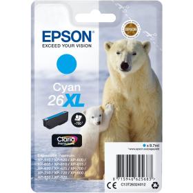 Epson 26XL Ink Cartridge Cyan High Capacity 9.7ml 700 Pagin