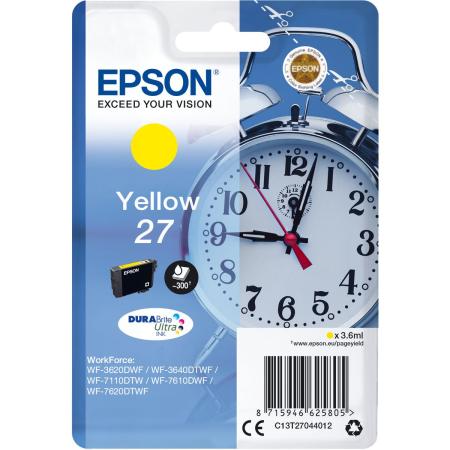 Epson 27 Ink Cartridge Yellow Standard Capacity 3.6ml 350 PA