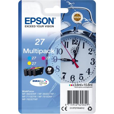 Epson 27 Ink Cartridge Cyan Magenta And Yellow Standard Cap