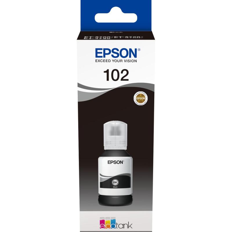Epson EcoTank 102 Black Ink Bottle Pigmented T03R140