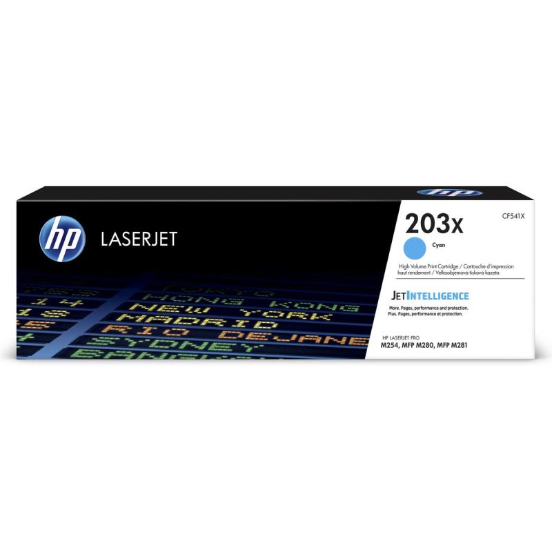 HP 203X Cyan LaserJet Cartridge CF541X