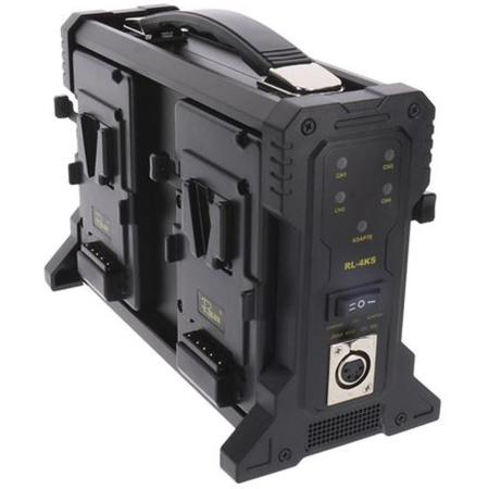 Rolux Acculader RL-4KS For 4 X V-Mount Battery