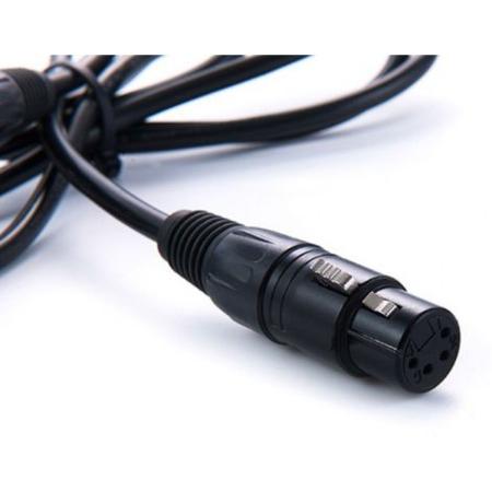 Rolux 4-PINS XLR Female w/ 4 Pins Male Connector RL-C7