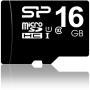 Silicon Power MicroSDHC Card Class 10 16GB w/ Adapter