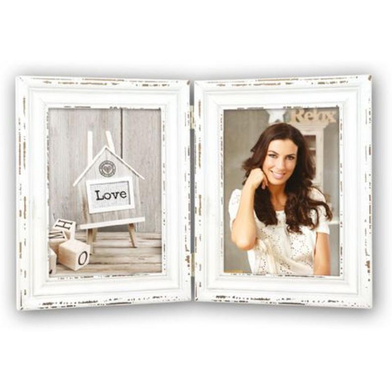 Zep Wooden 2-LUIK Photo Frame SY857 Saint Michel 2X 13x18cm