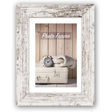 Zep Wooden Photo Frame V21466 Nelson 6 White Wash 10x15cm