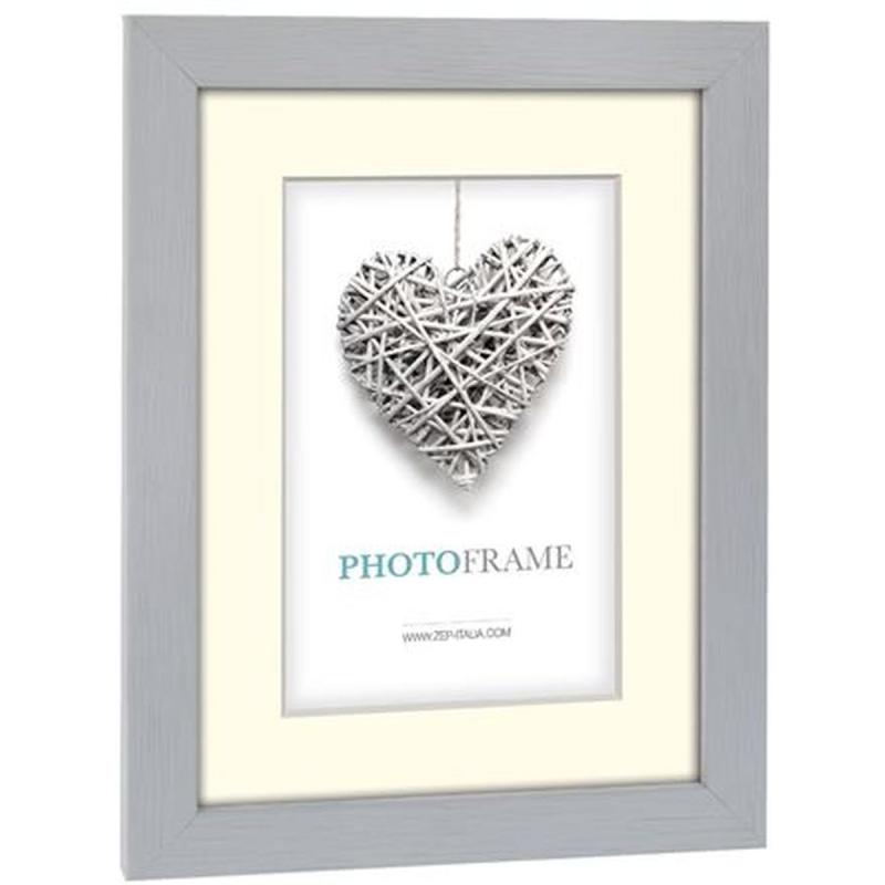 Zep Wooden Photo Frame V32462 Regent 2 Grey 7x10 / 10x15cm