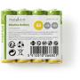 Nedis Alkaline Battery AA 1.5 V 4 Pieces Krimpverpakking