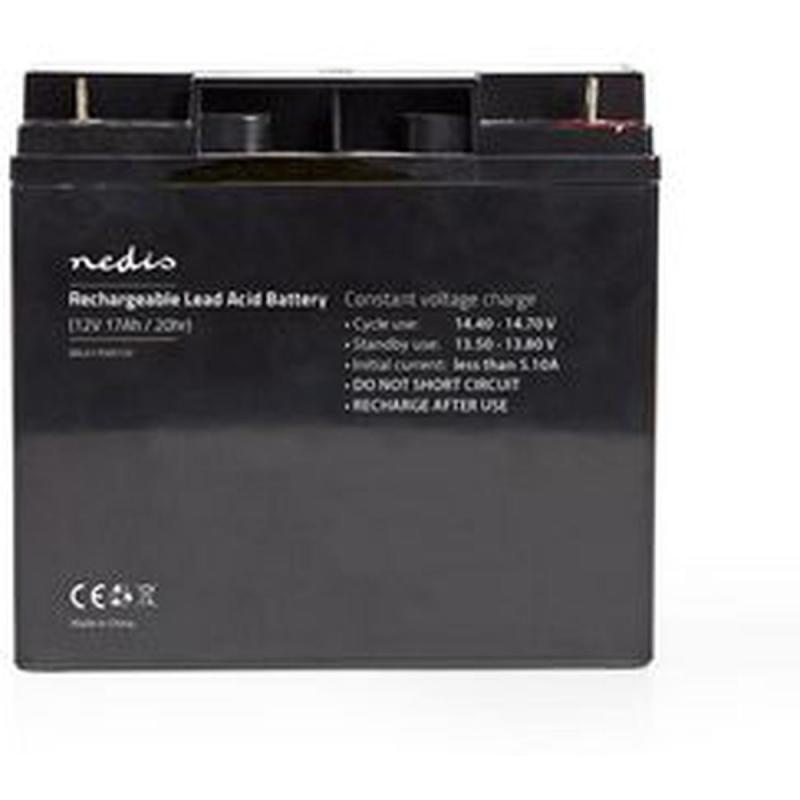 Nedis Rechargeable Loodzuuraccu 12V 17 000mAh 181 X 167 X 77mm