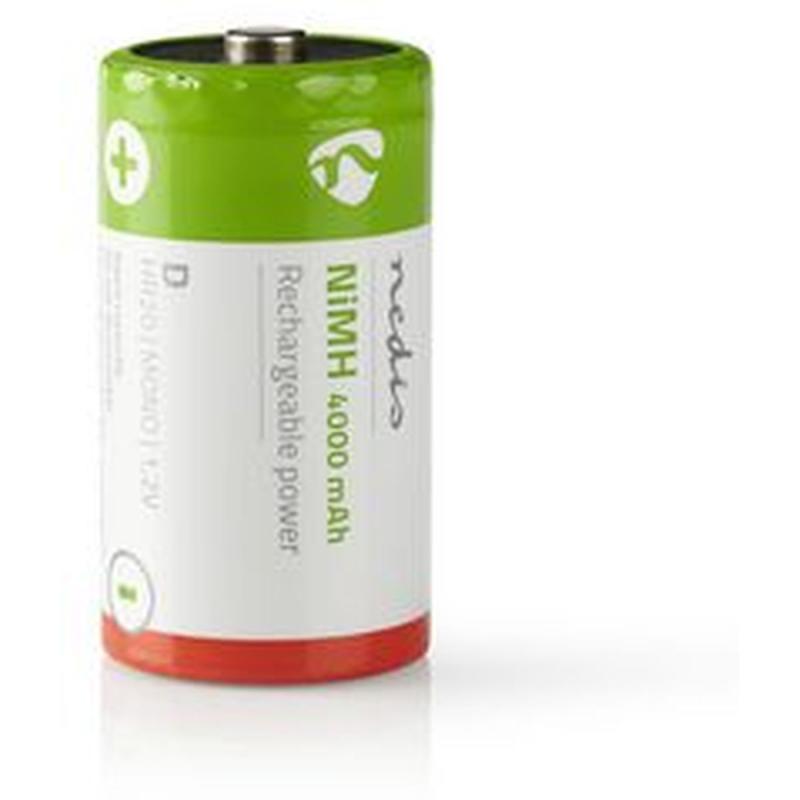 Nedis Rechargeable NiMH Battery D 1.2 V 4000mAh 2pcs Blister