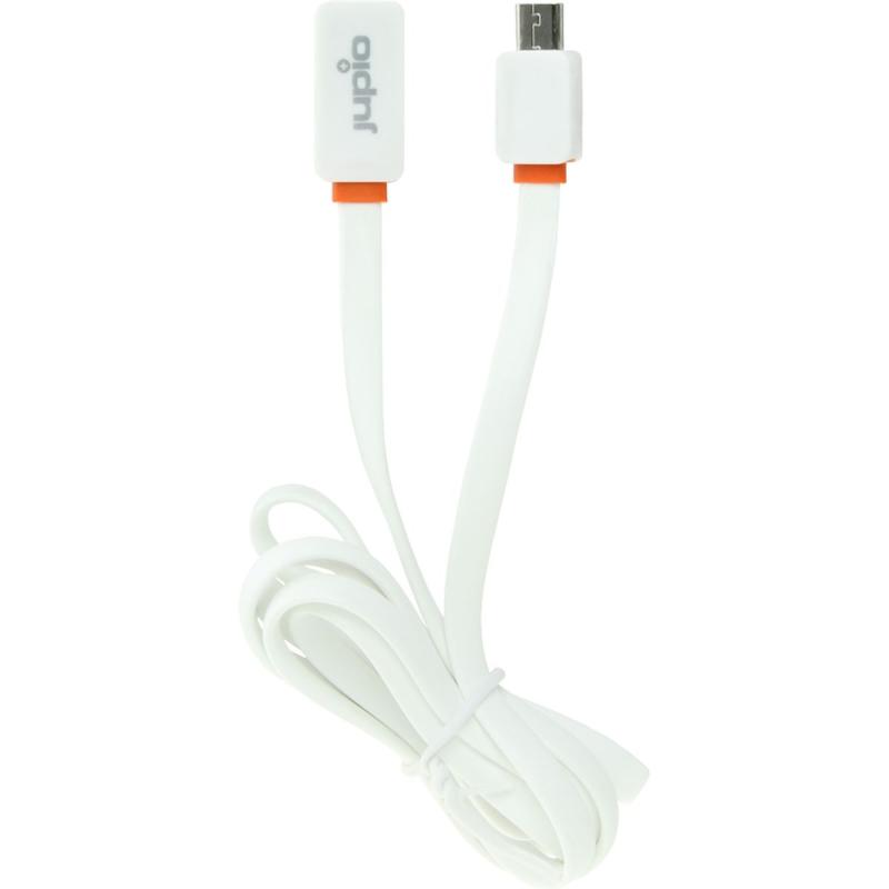 Jupio Flat Cable Micro USB To USB White 1m