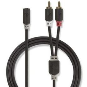 Nedis Stereo Audio Cable 2X RCA M - 3.5mm F 0.2m GY
