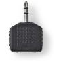 Nedis Stereo-Audio Adapter 3.5mm M-2X 3.5mm F BK