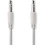 Nedis Stereo-Audio Cable Spiral 3.5mm M-3.5mm M 1.0m WH