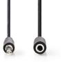 Nedis Stereo-Audio Cable 3.5mm M-3.5mm F 1.0m BK